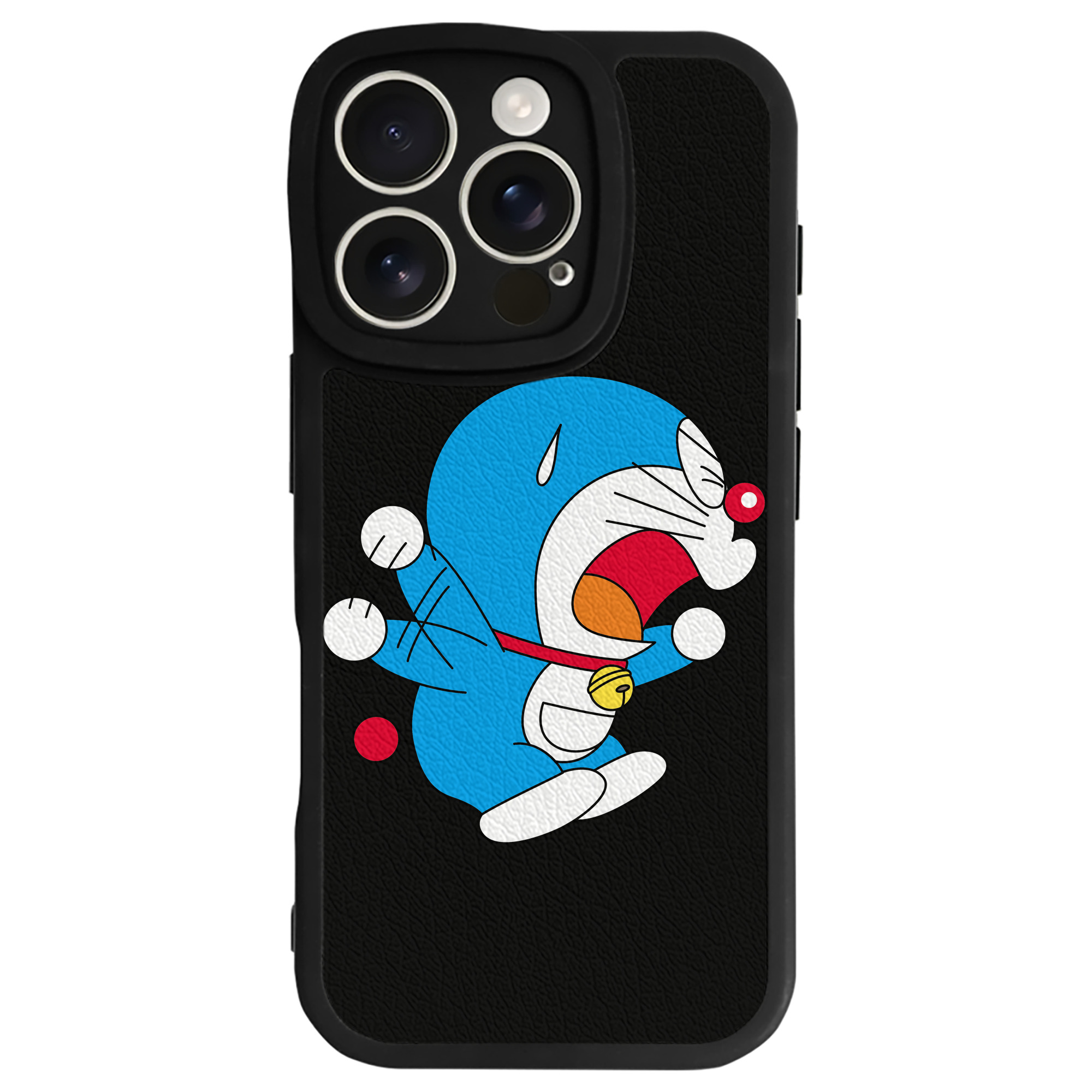 （画像用） ドラえもん Doraemon 【iPhone 16シリーズ対応】シリコンスマホケース（レザー調） 材質：シリコン